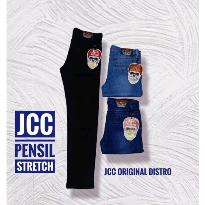 JCC Celana Jeans PENSIL STRETCH Original Distro untuk Pria dan Wanita