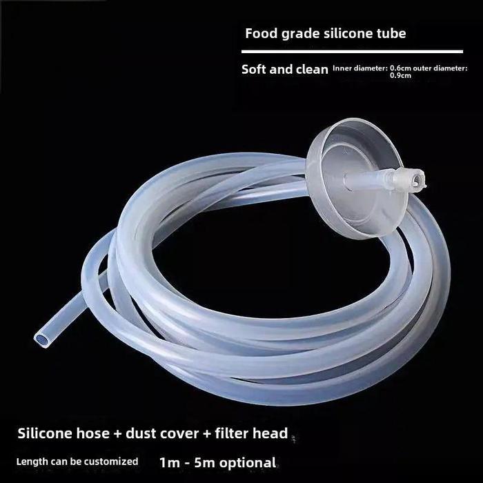 150cm Selang Silikon Pompa Galon Foodgrade Pipa Galon Stainless 304 Pipa Selang Hisap Air Dispenser 