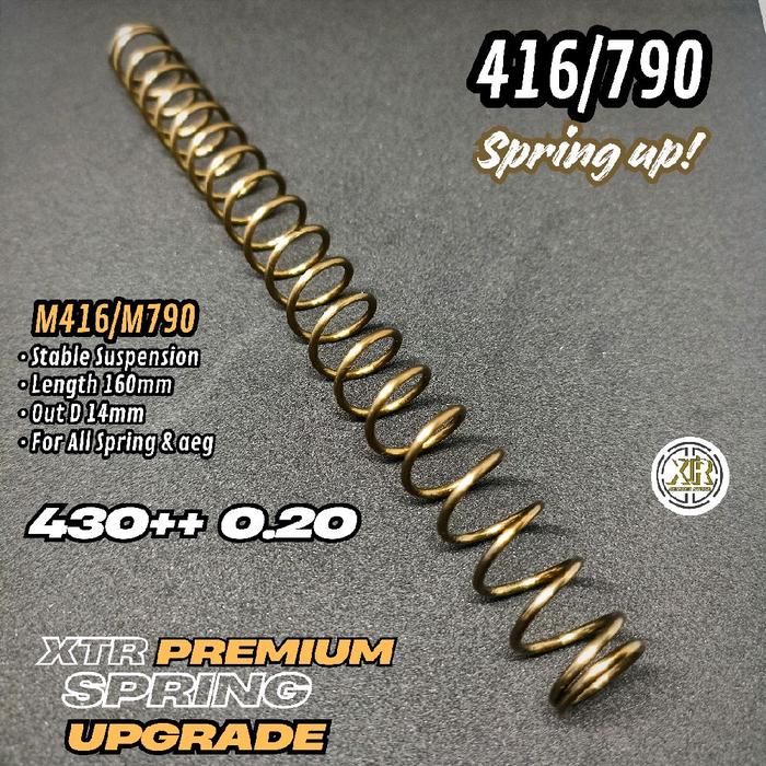 SPRING XTR 416/790 PER PEGAS PISTON SPRING GOLD PREMIUM FLAT OD 14mm 16cm