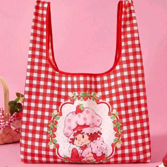 Strawberry Shortcake X POKOJA LAND Shortcake Reusable Tote For Daily Use