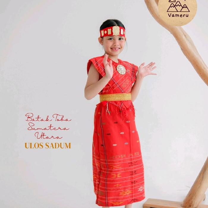 BAJU ADAT BATAK ANAK SUMATERA UTARA ULOS PEREMPUAN DRESS