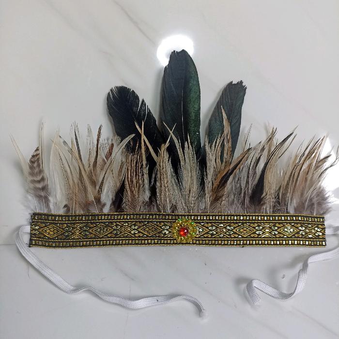 mahkota bulu tari,mahkota bulu dayak