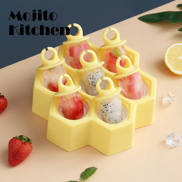 Es Krim Es Muncul Cetakan Makanan Kelas Silikon Es Loli Cetakan Es