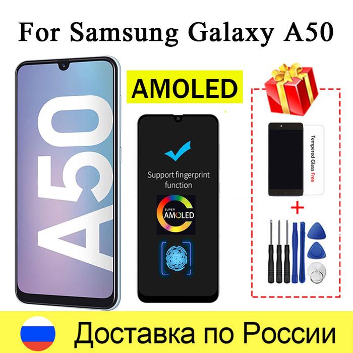 AMOLED Display For Samsung Galaxy A50 LCD Display Touch Screen