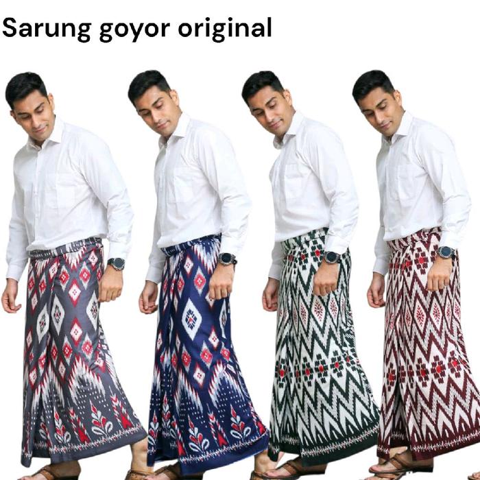 Sarung Goyor Botol Premium Bandaria Black Series Motif 32 Nyaman Mewah Muslim Santri Lembut / Sarung