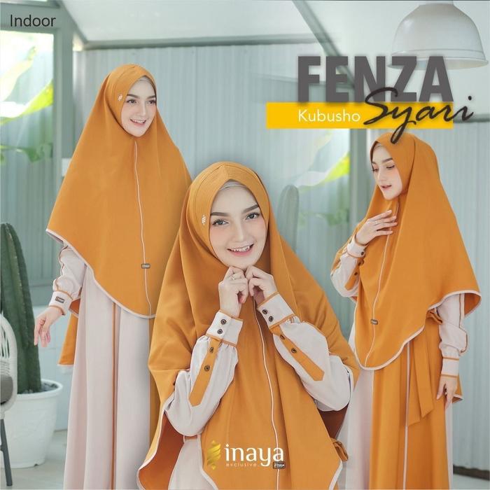 INAYA GAMIS SET KHIMAR FENZA OUTFIT MUSLIMAH BUSUI