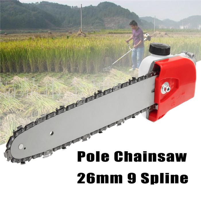 12" Branches Chain Saw Hedge Accessories Brush Cutter Parts 9 Gear Head Gearbox Tree Pole Trimmer Co