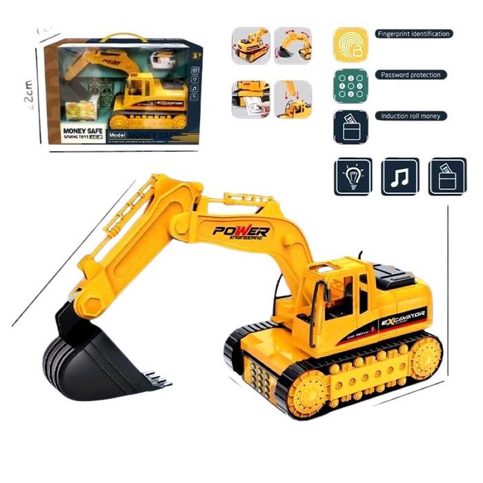 Mainan Celengan Atm Money Save Excavator Beko Brangkas Excavator