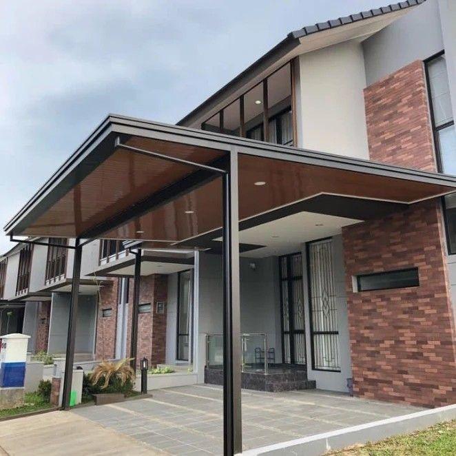 Kanopi alderon + plafon pvc rangka hollow galvanis