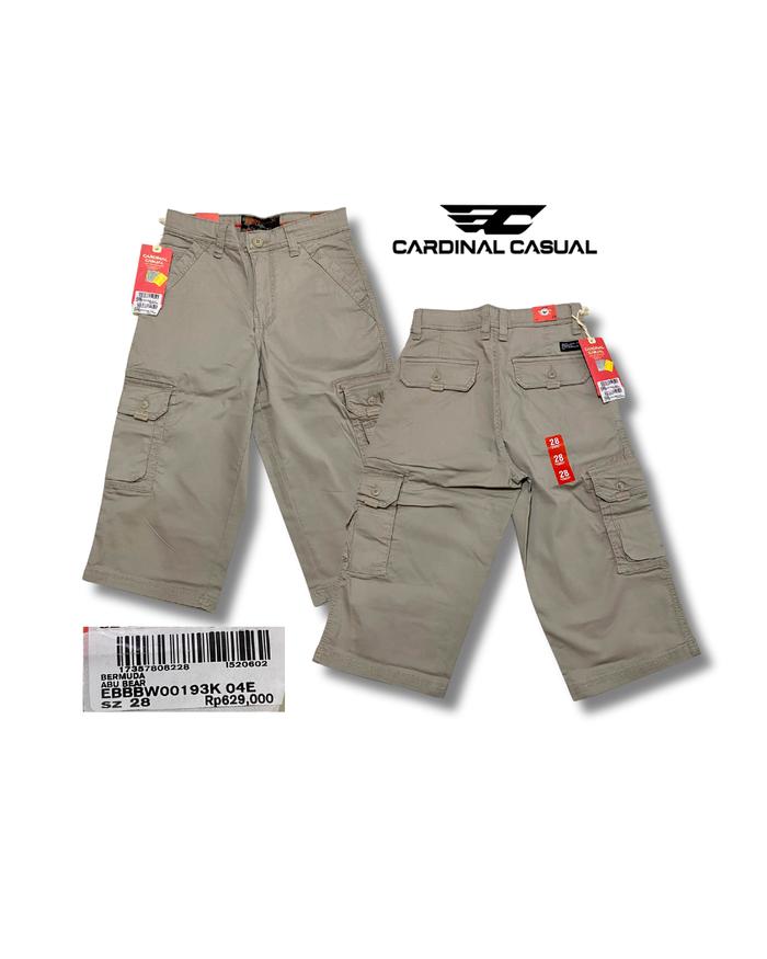 CARDINAL CELANA CARGO PENDEK CASUAL | CARDINAL ORI 100%