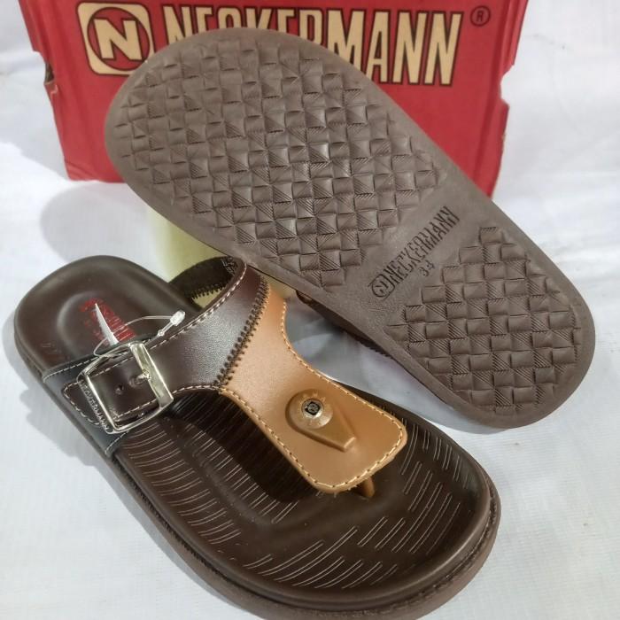 sandal jepit anak laki-laki neckermann ej-044 original semi kulit