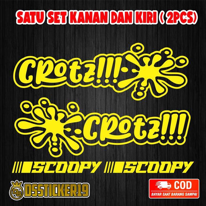 STICKER CUTTING CROT SCOOPY STIKER MOTOR SCOOPY [NTS]