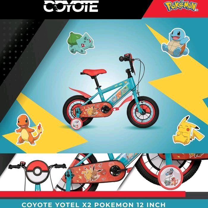 SEPEDA ANAK 12 ELEMENT YOTEL X2 POKEMON KIDS BIKE