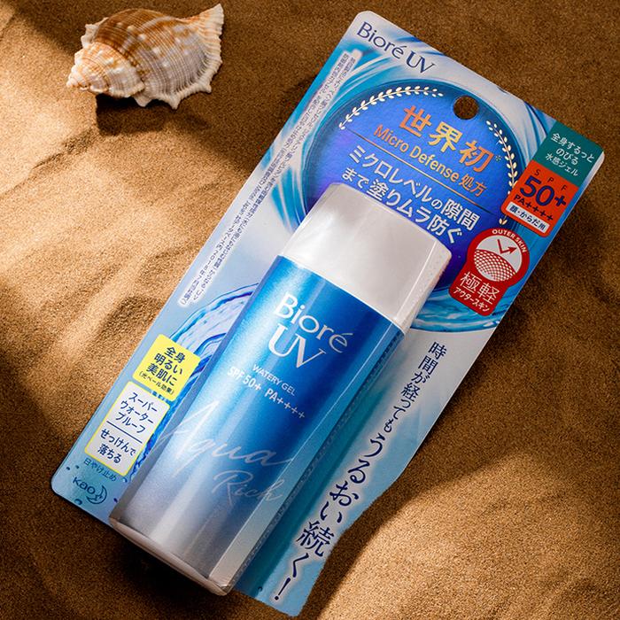 Biore 90ML UV Aqua Rich Watery Essence Sunscreen Cream Gel Japan