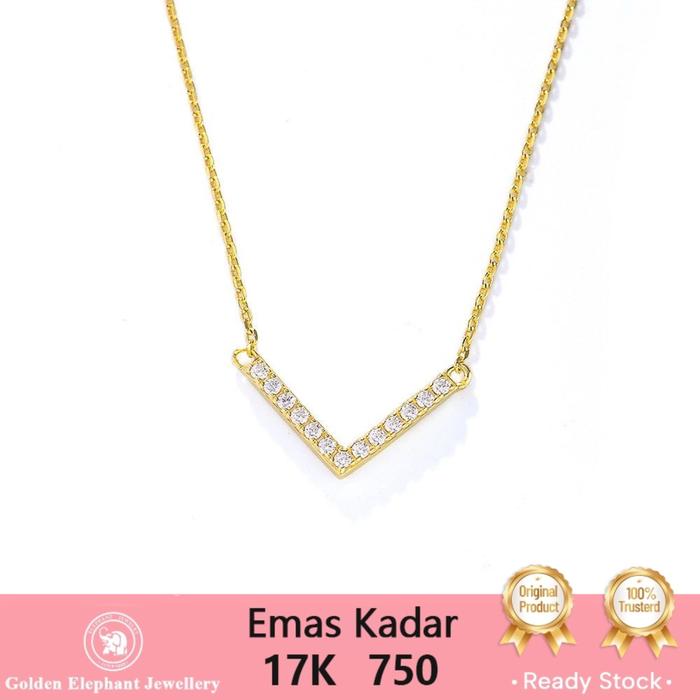 Kalung Emas  Veeline Gold 17k Toko Emas Gajah