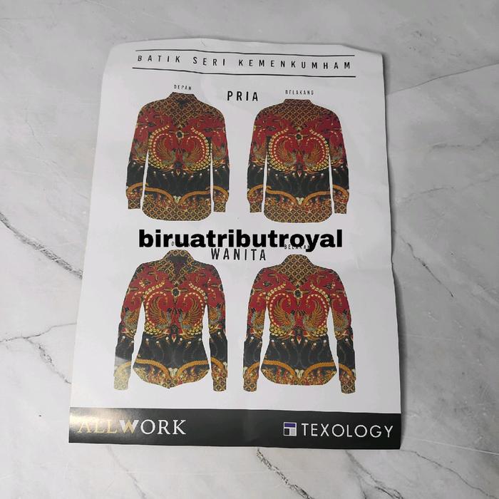 BAHAN BATIK SERI KEMENKUMHAM ALL WORK BAJU