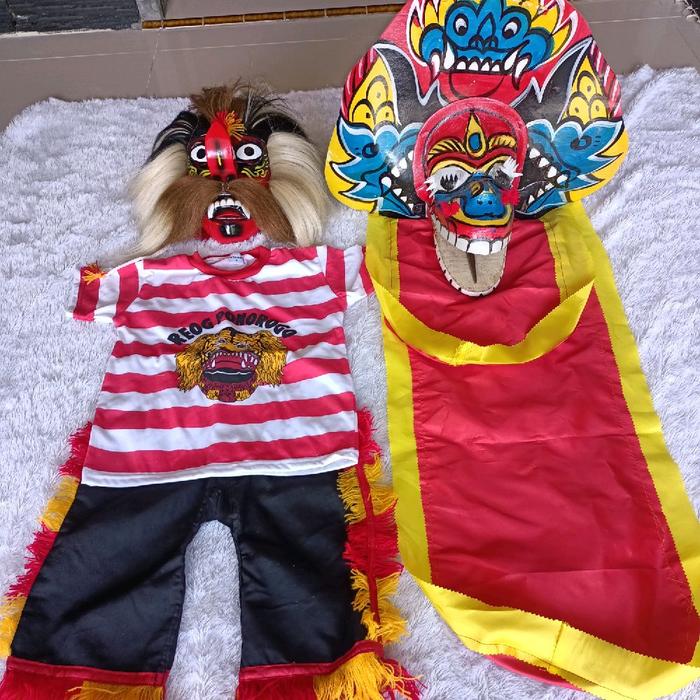 PAKET BARONGAN DAN BAJU, PAKET BARONGAN DAN GANONGAN, BAJU BARONGAN, BAJU REOG, BAJU GANONG, BARONGA