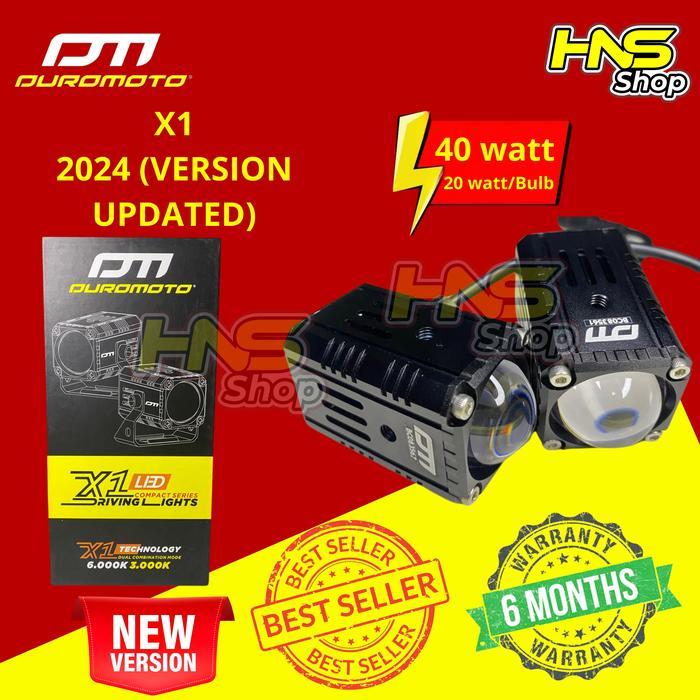 DUROMOTO X1 LAMPU LED 20 WATT FOGLAMP LAMPU TEMBAK MOTOR MOBIL PREMIUM