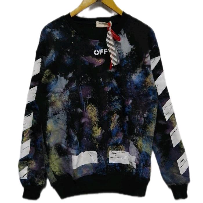 OFF-Wear Sweater Unik Motif Warna-warni dengan Emboss Brand Offibbonboxing ini Maximos