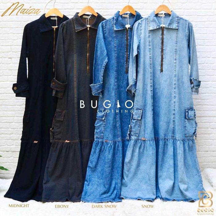 Maiza Denim Bugio Clothing Gamis Bahan Denim
