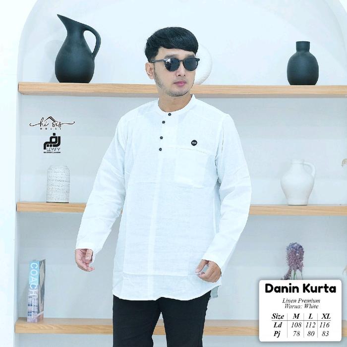KURTA DEWASA BAJU MUSLIM KOKO PRIA DANIN original leafy