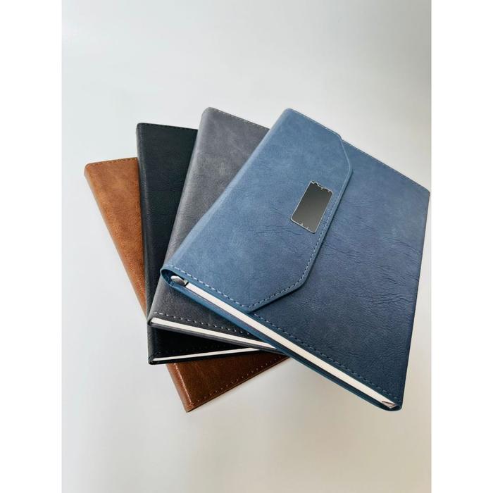 Buku Agenda Jurnal Garis A5 Notebook Diary Book Cover Bahan Kulit Cover Polos Bisa Custom