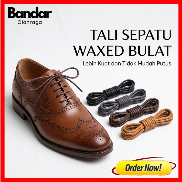 Tali Sepatu Lilin Bulat Wax Round Diameter 3mm