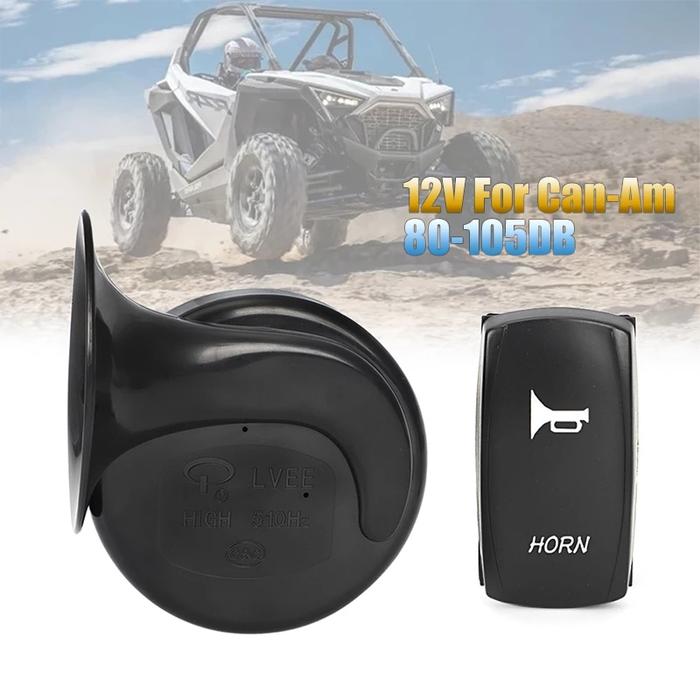 12V UTV Horn and Switch Rocker Kit For Can-Am Commander Max 800 1000 HD5 Maverick X3 for Polaris RZR