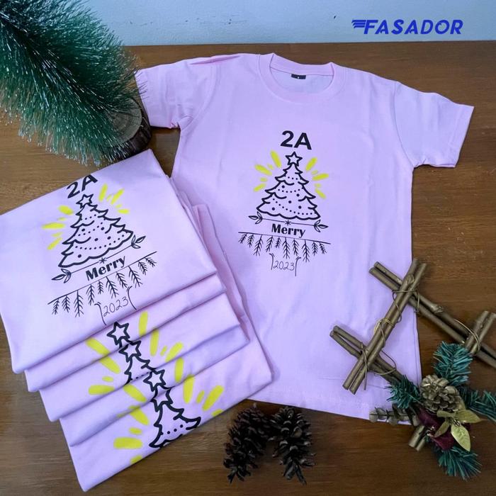 GRATIS NAMA, Kaos Natal Couple Coupel Anak/Set Keluarga Ayah Ibu Anak Papa Mama/Merry Christmas/Baju