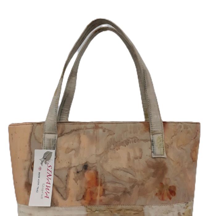 Tas Berbahan Dasar Kain Katun Ecoprint