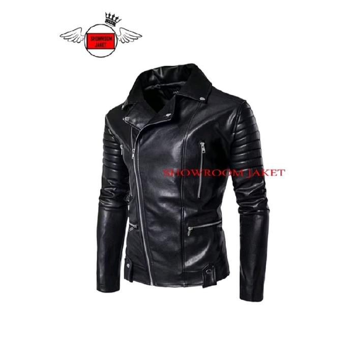 JAKET KULIT ASLI GARUT MODEL KERAH DOUBLE/JAKET KULIT ASLI RAMONES