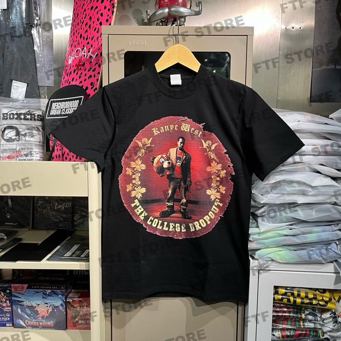 KANYE WEST - THE COLLEGE DROPOUT TSHIRT BLACK