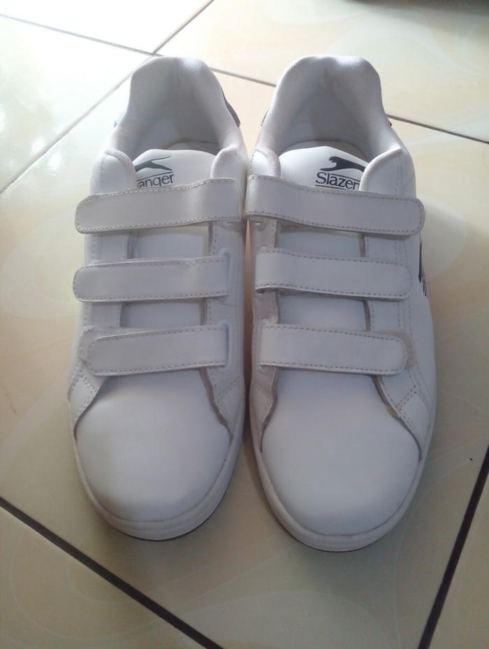 Sepatu Slazenger Original Classic White Black Size 42