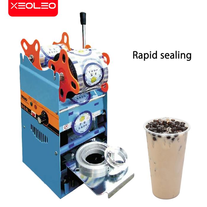 Mesin Penyegel Cup Manual Xeoleo untuk 9/9, 5Cm Sealer Cup Mesin Cup