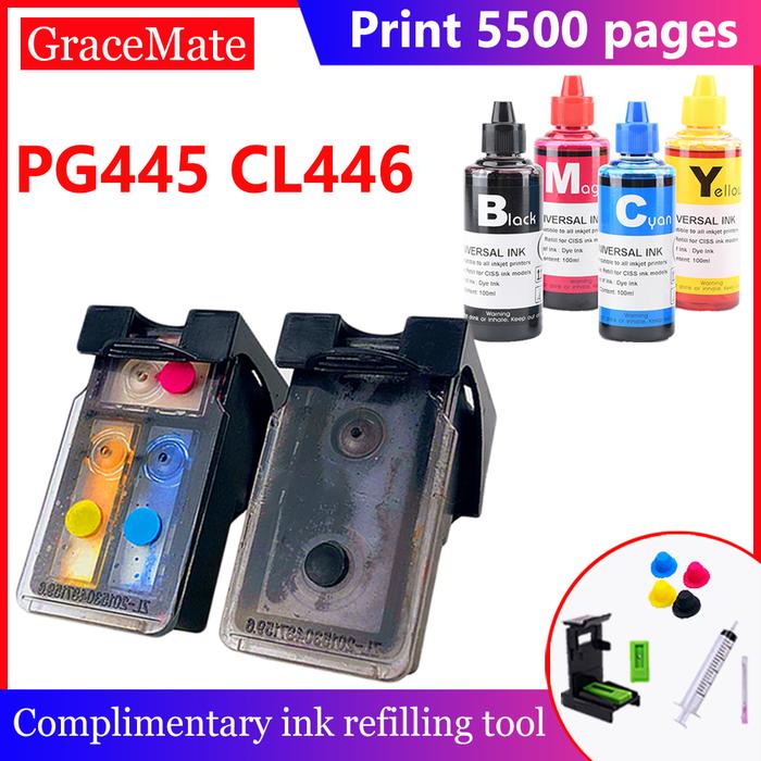 PG 445 PG445 pg445 PG-445 CL-446 CL 446 cl446 Refillable Ink