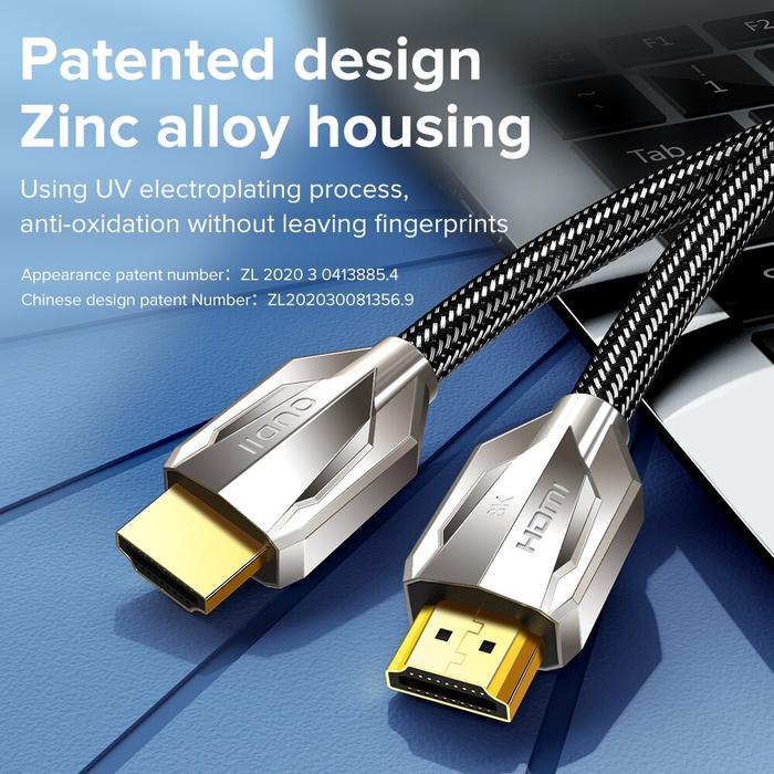 Llano 8K 4K HDMI Cable HDMI2.1 8K 60Hz Gold Plated Port High Speed
