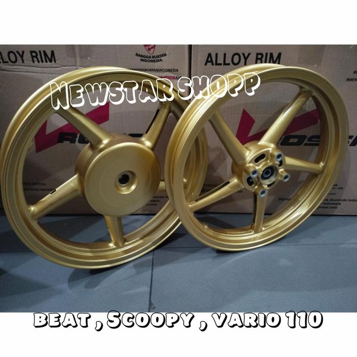 Velg Velk Pelek Racing Vrossi V-Rossi Palang 5 Sprint Sanca Vario 110 125 150 Beat FI Scoopy Genio S