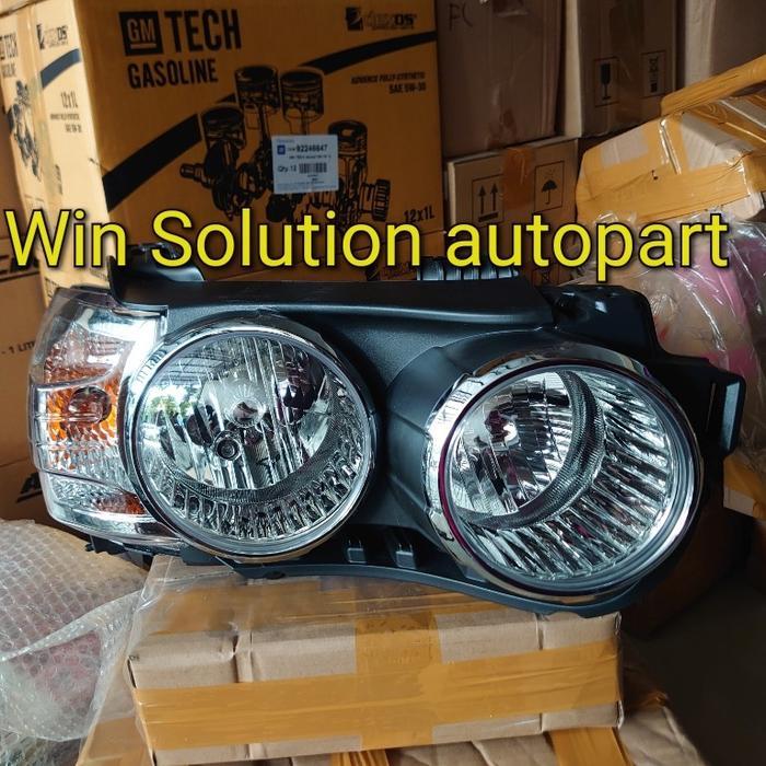 head lamp Headlamp lampu depan kanan Rh Chevrolet Aveo Sonic chrome GM