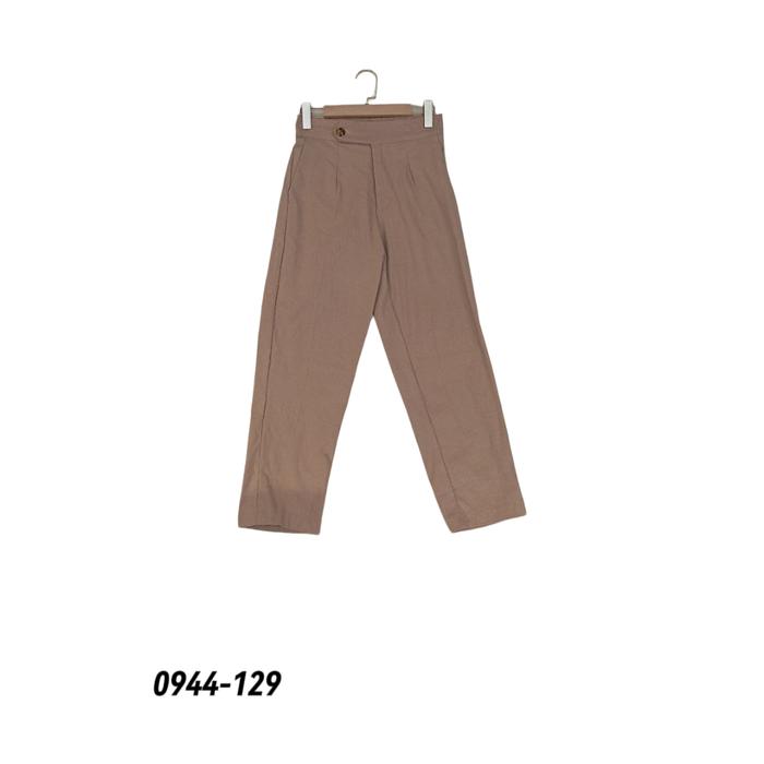 0944-Celana streatch kancing 1-sky mode Wanita Panjang Casual