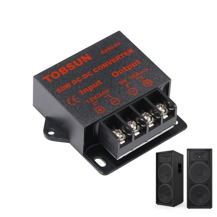 DC 12V 24V To DC 5V 10A 50W Step Down Converter Voltage Regulator