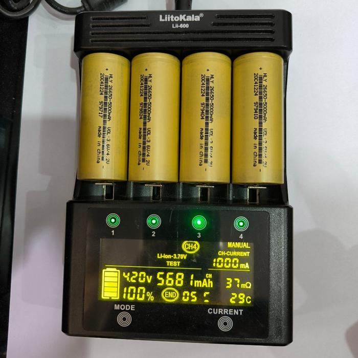 BATERAI 26650 HLY 3,7VOLT 5000MAH AUTHENTIC REAL KAPASITAS