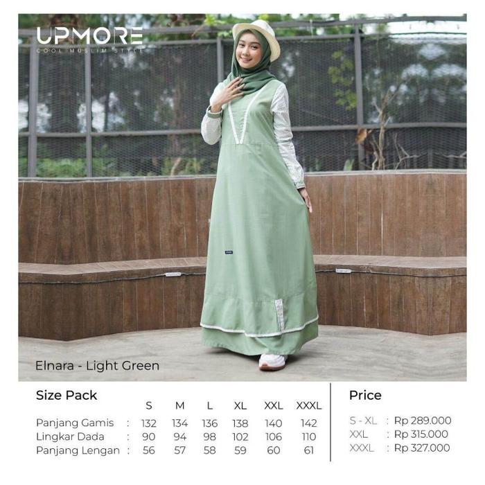 Gamis Upmore Elnara Gamis Wanita Dewasa Simple