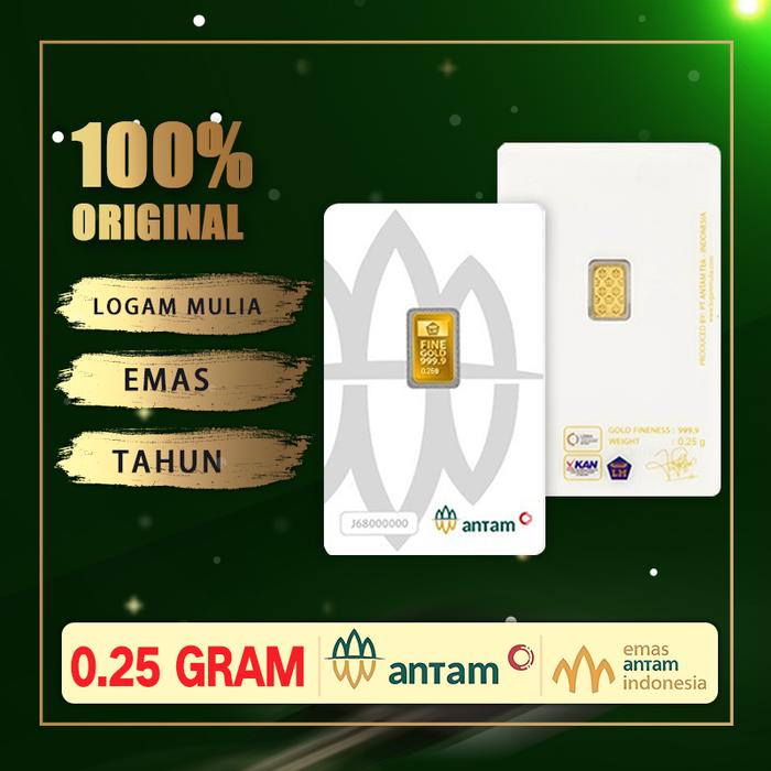 0.25 (GRAM) LOGAM MULIA/LOGAM MULIA ANTAM/LM/EMAS ANTAM BERSERTIFIKAT/CERTICARD 2026