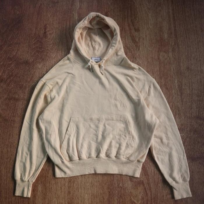 Hoodie Ami Paris Alexandre Mattiussi Cream