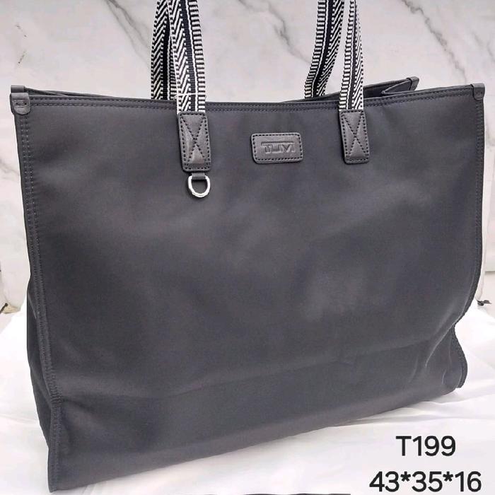 TAS TOTE BAG PRIA WANITA TM T199 BLACK NILLON MIROR