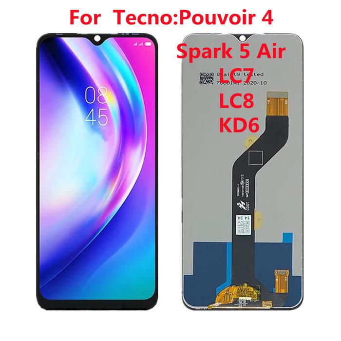 New 7inch LCD For TECNO POUVOIR 4 LC7 / POUVOIR 4 Pro LCD Display +