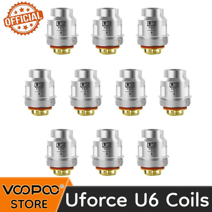 VOOPOO Uforce U6 Coil 0.15ohm Resistance Sextuple Coil 65-110W for