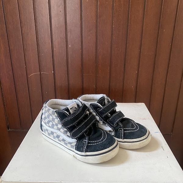 Vans SK8-MID Reissue V Checkered - Size 14 cm | Sepatu Anak Kids Toddler Casual Original Second Beka
