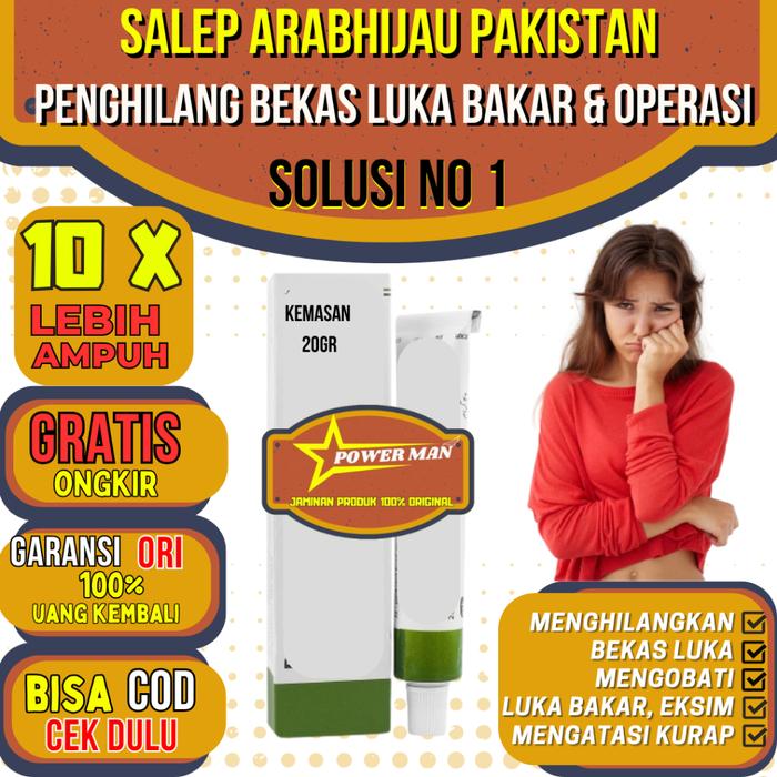 Salep-Hijau-Arab-Pakistan Original 20 Gr Ampuh Penghilang Bekas Luka Dan Gatal Eksim