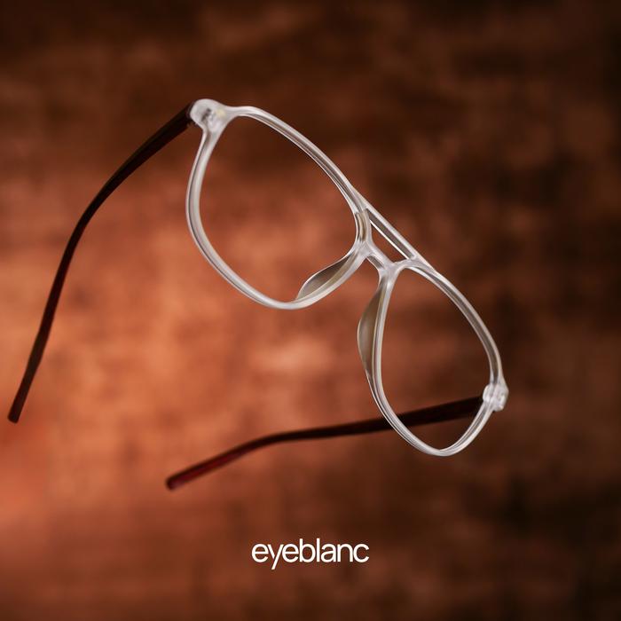 Eyeblanc Herle Frame Kacamata Kotak Tebal Pria Wanita Clear Frame Style